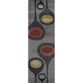 thumbnail image 4 of Momeni New Wave 2'6" X 12' Contemporary Hand Tufted Wool Runner Rug in Steel, 4 of 4