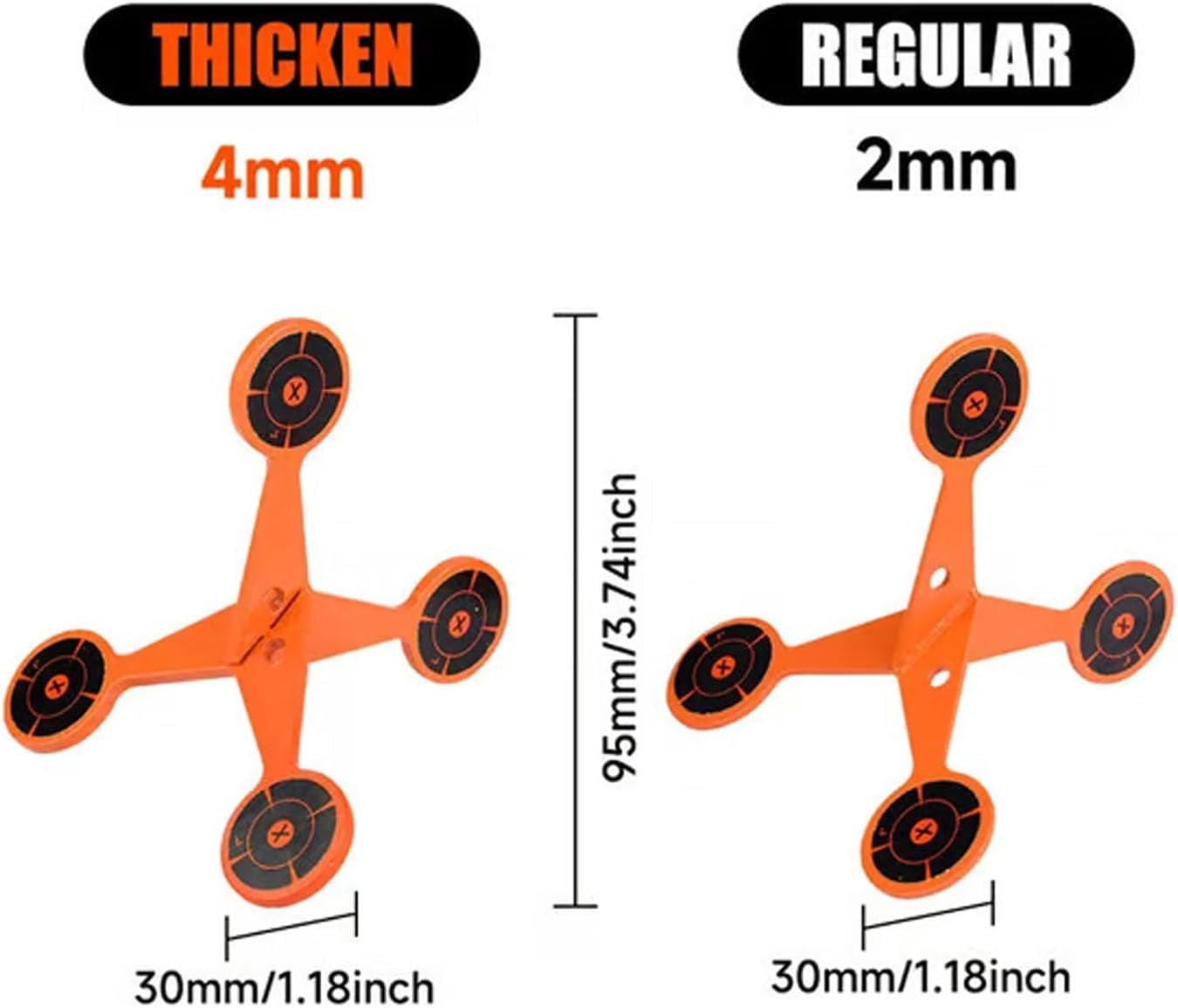 Spinning Shooting Target Thickened Flip Rolle, 10 Sheets of Splash Target Paper, Indoor/Outdoor Small Flip Roller Shooting Targets for Airsoft, Pellet Guns, Recreational Shooters