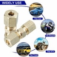 thumbnail image 3 of 5 Pcs Raccords de Compression en Laiton Connecteur 3/16 Pieds' Od Lignes de Frein Hydrauliques, 3 of 8