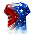 thumbnail image 4 of VerPetridure American Flag Shirts for Women 4th of July T-Shirt USA Flag Patriotic Shirt Stars and Stripes Summer Tees, 4 of 4