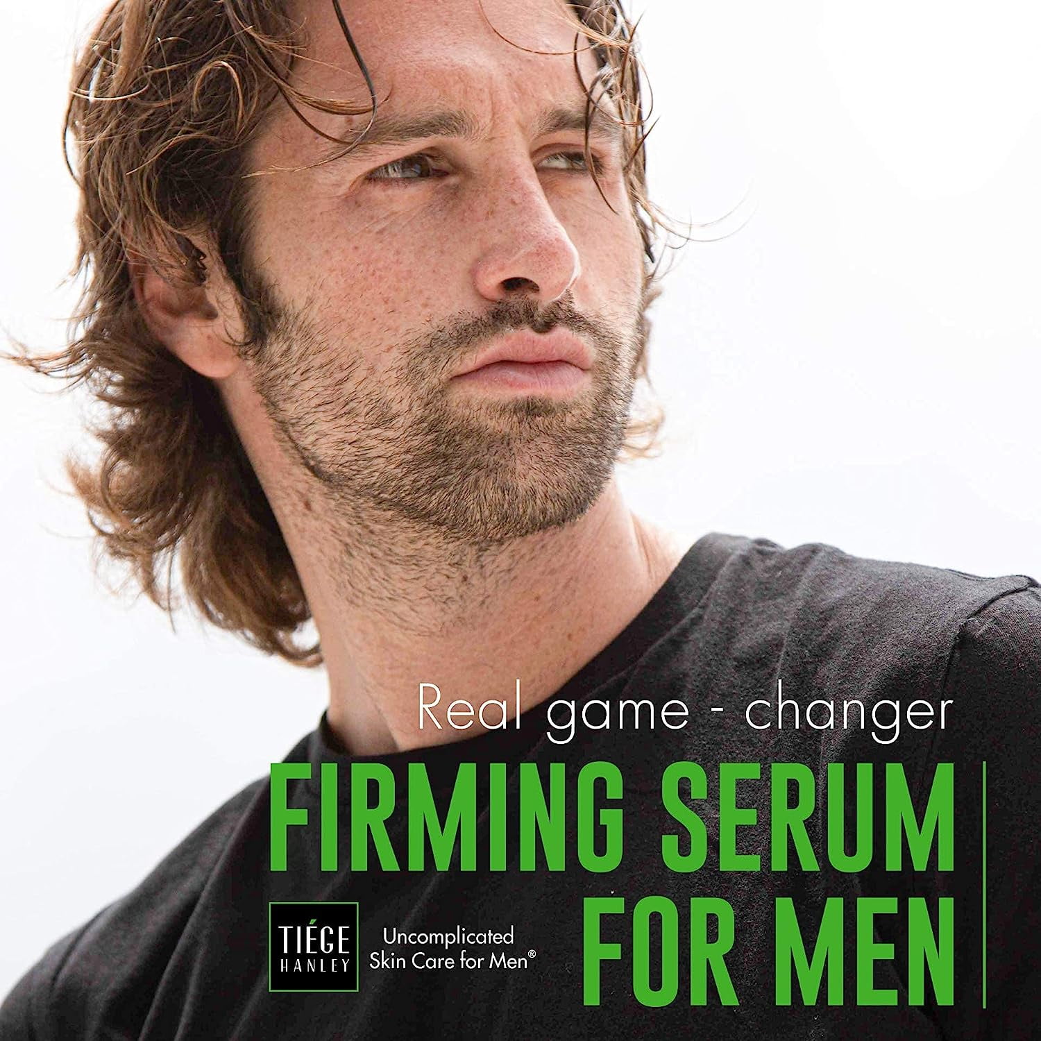 Tiege Hanley Men's Facial Firming Serum with Hyaluronate & Retinyl, 0.5 fl oz.