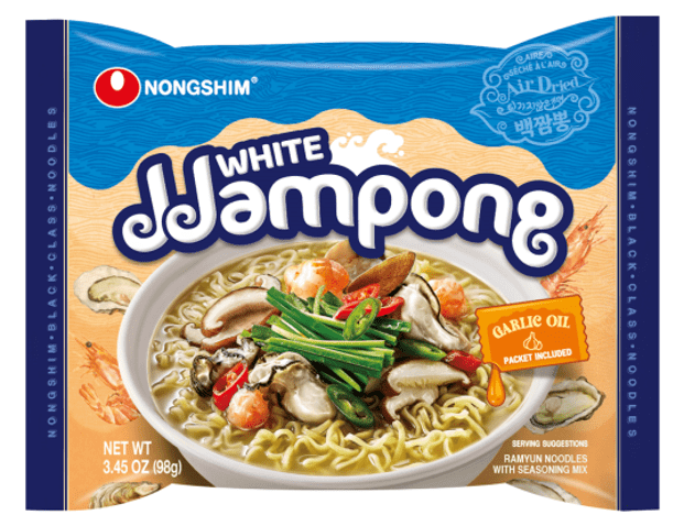 Nongshim White Jjamppong, 94g x 4, Family Pack