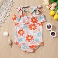 thumbnail image 2 of Utlike Girls Swimwear Summer Toddler Ruffles Flowers Prints One-Piece Swimwear Beach One-Piece Swimsuit Bikini Girls Matching Beach Bathing Suit Size 18 Months-24 Months, 2 of 8
