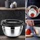 thumbnail image 5 of 5 Pcs Mixing Bowl,Stainless Steel Salad Bowl with Airtight Lid&Non-Slip Base,Serving Bowl for Kitche, 5 of 5