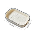 thumbnail image 3 of Double Layer Soap Drain Tray for Bathroom Storage Efficient Drying Rack Organizer Household Kitchen Countertop, 3 of 5
