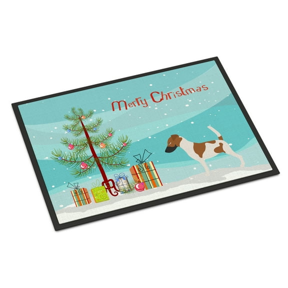 Carolines Treasures BB8441MAT Smooth Fox Terrier Christmas Door Mat Indoor Rug or Outdoor Welcome Mat 18x27 Doormat