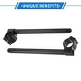 thumbnail image 5 of Unique Bargains 1 Pair Motorcycle Handlebar, 36mm Handle Bar Universal for ATV Durable Aluminum Alloy Black, 5 of 6