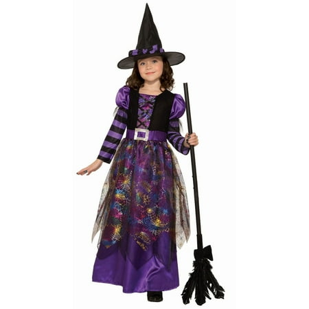 Halloween Spider Sparkle Witch Child Costume