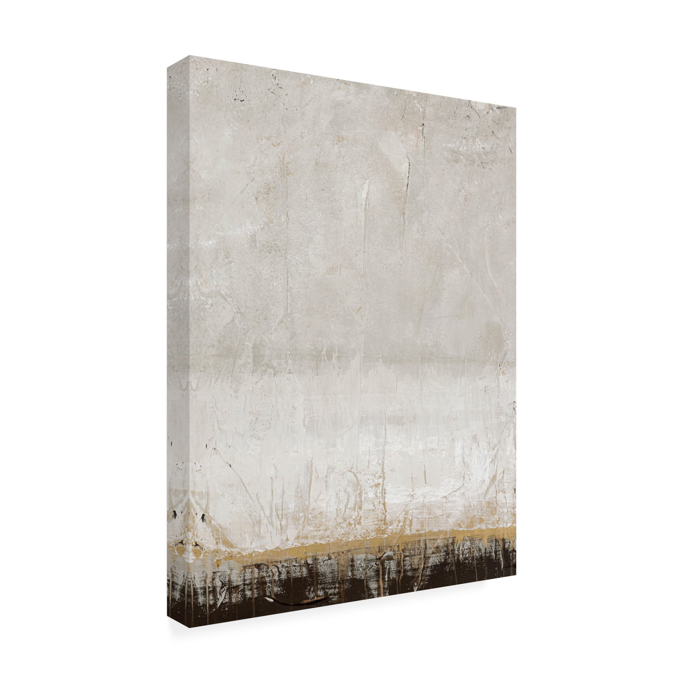 Canvas Wall Art - Design Fabrikken 'Golden Line' Wall Art for Living Room, Bedroom, or Office Décor by Trademark Fine Art - 35 x 47 Inches