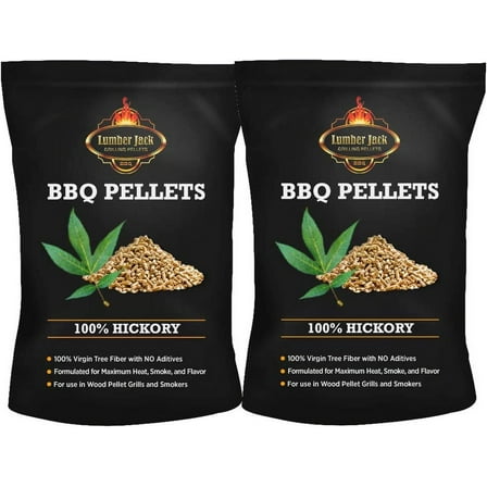 Lumber Jack100 Percent Hickory BBQ Grilling Pellets 40 LB Bag