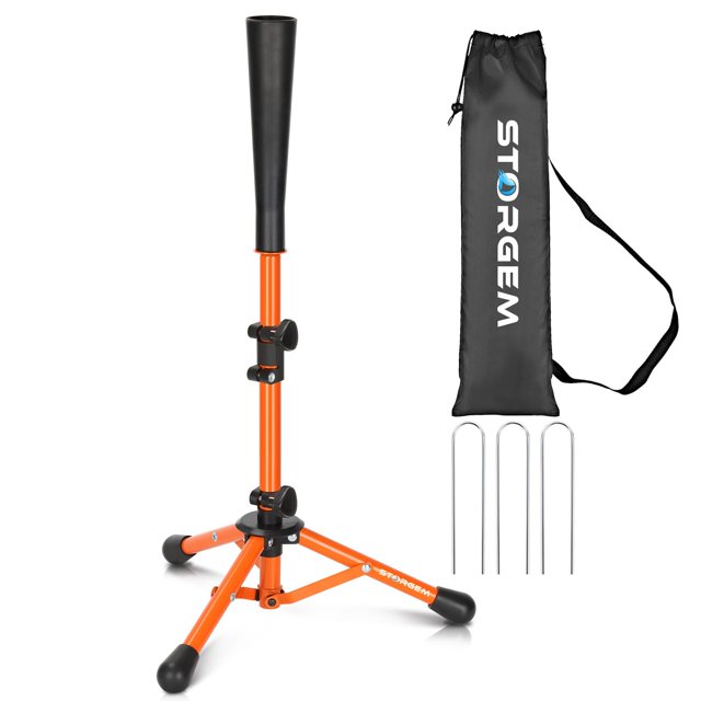 Tee de béisbol Storgem ajustable en altura para entrenamiento infantil