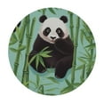 thumbnail image 2 of JEUXUS  Panda Bamboo Fitted Round Tablecloth with Elastic Edge Waterproof Table Cover Panda Table Cloths Modern Tables Decoration for Dining Table,Picnic,Party (M), 2 of 7