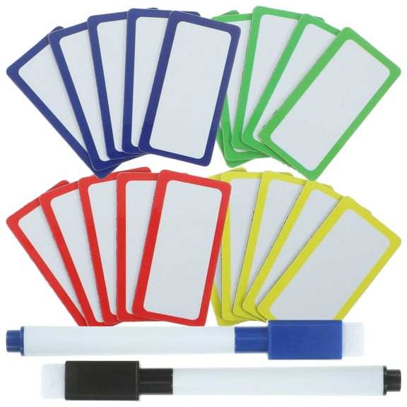 RUNROTOO Magnet Label Reusable Erasable 11 8x0 4in 5x1in 20 Labels For Whiteboard Sticker Office Use Home Organization