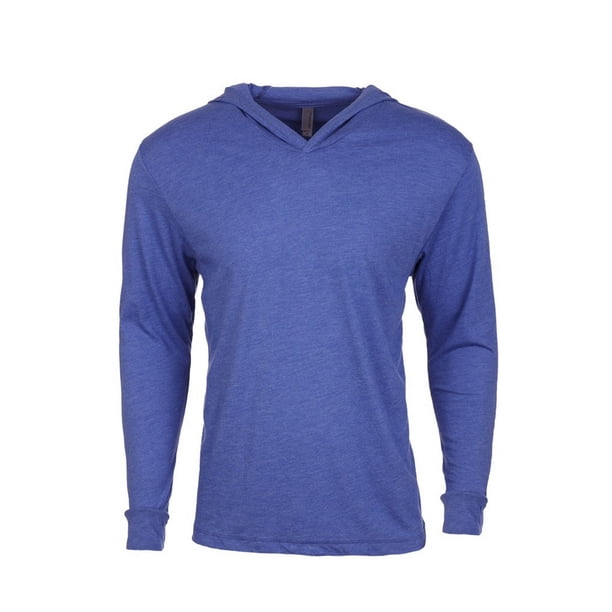Next Level - Sudadera con capucha Tri-Blend unisex (Azul Real Vintage)