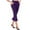 Purple, variant on Jsaierl Flare Leggings for Women with Pockets Solid High Waisted Workout Bell Bottom Jazz Capri Pants Comfy Slim Fit Lounge Pants