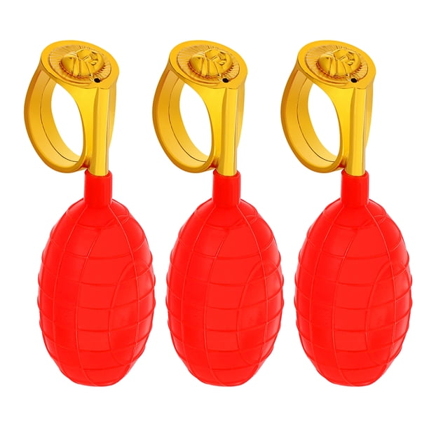 GOOHOCHY 3 anillos rociadores de agua para el Día de los Inocentes, juguetes de broma para reuniones familiares al aire libre y en interiores, actividades divertidas y sorpresa.