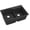 Black, variant on Elkay Quartz Classic 33" x 22" x 10", Offset 60/40 Double Bowl Drop-in Sink with Aqua Divide, White