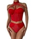 thumbnail image 1 of Gibobby Conjunto ropa interior mujer Ropa Interior Divertida para Mujer, Escote En V Profundo, Encaje Sexy, Vestido Transparente, Vestido para Conjuntos De Lencería(Rojo, G), 1 of 5