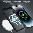 thumbnail image 3 of for iPhone 15 Pro Case, 15 Pro Phone Case [Compatible with Magafe] [Military Grade Protection] Magnetic Shockproof Translucent Matte Slim Protective Case Cover for iPhone 15 Pro 6.1"-Black, 3 of 14