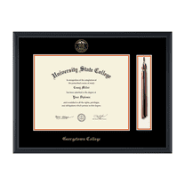 Framerly - Georgetown Tassel Diploma Frame In Black Moulding