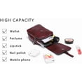 thumbnail image 3 of Kwuty Vintage Crossbody Phone Bag for Women, Small PU Leather Shoulder Purse and Handbag with Tassel&Rivet Decoration, 3 of 7