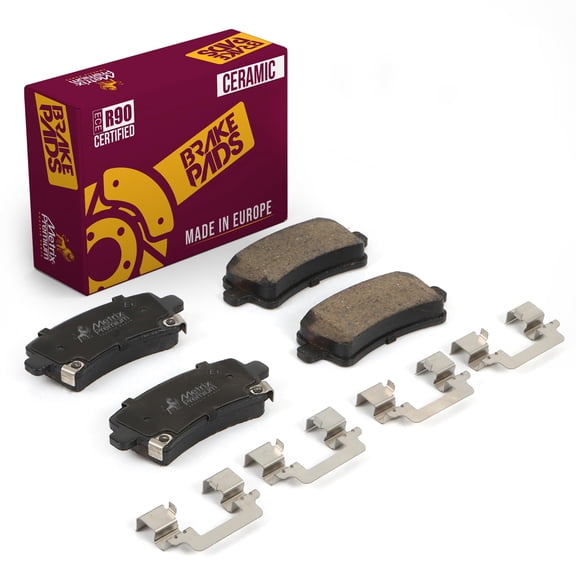 Metrix Premium Chassis Parts - Rear Ceramic Disc Brake Pad Set D1430 Fits Buick LaCrosse, Regal, Cadillac XTS, Chevrolet Impala, Malibu, Malibu Limited, Saab 9-5, Made in Europe