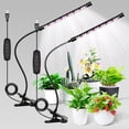 thumbnail image 1 of Luz LED de cultivo iPower 21 de espectro completo para plantas de interior, paquete de 2, 1 of 7