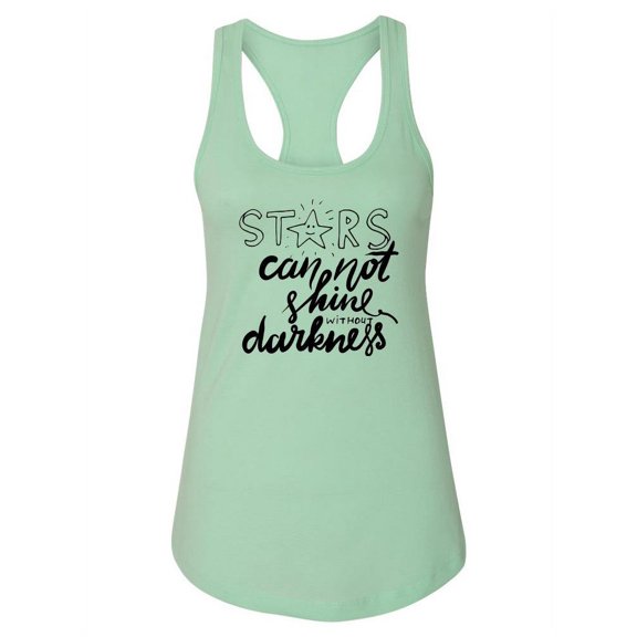 Stars Shine With Darkness Racerback Tank Women -Image by Shutterstock, Female x-Large