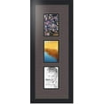 thumbnail image 1 of collage photo frame double mat with 3 - 4x6 openings and  black frame, 1 of 2