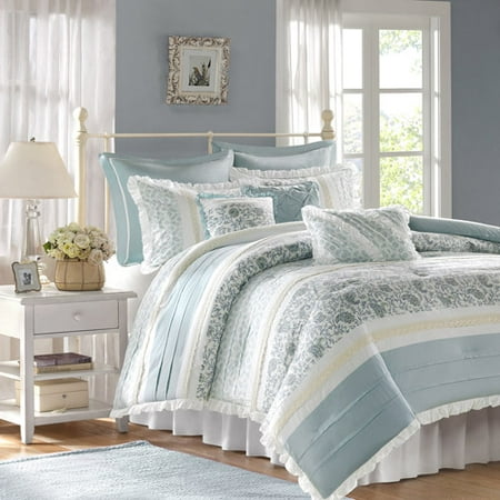 Home Essence Stella 9-Piece Cotton Percale Bedding Comforter