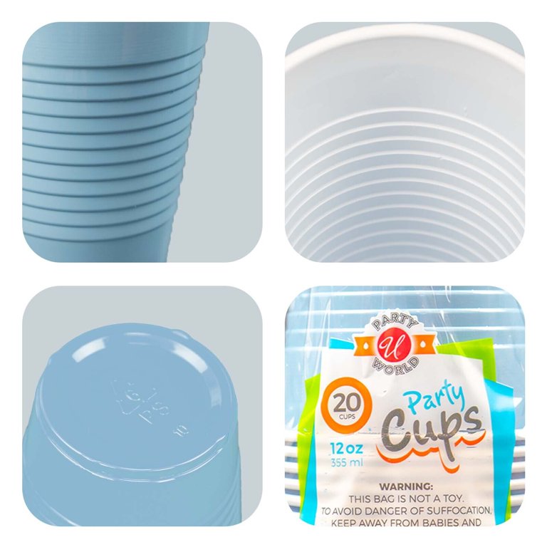 20-1000 PCS 12 OZ Disposable Plastic Cups Hot Paper Coffee Cups Party Drink  Cups