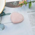 thumbnail image 5 of Crystal Heart Stone Amethyst Polished Gemstone Flat Heart Carving, 5 of 9