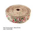 thumbnail image 3 of Yuarrent Cinta de Navidad, artesanía reutilizable, correa de embalaje de Navidad, embalaje doméstico, ambientes festivos, decoración artesanal Kits de decoración para fiestas Tipo 2 Yuarrent HA070112-02, 3 of 6