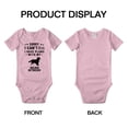 thumbnail image 3 of Sorry I Can't I Have Plans With My Golden Retriever Love Pet Dog Cute Baby Romper (Pink, 6-12 Months), 3 of 5