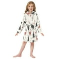 thumbnail image 6 of FORMRS Niños Bathrobe Unisex Hooded Robe Soft Plush Pajamas Sleepwear, Size 2-3T, Christmas Plaid Deer, 6 of 7