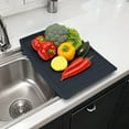 thumbnail image 3 of YWIYIUD 1PC Kitchen Plastic Dish Drainer Board, Large Draining Tray with Side Drop, Water Drain Board Drying Plate Dish Strainer Mat with NonSlip Base for Bowl Cup Kitchenware 17.5x12inch, 3 of 7