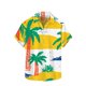 thumbnail image 1 of Camisas de Manga Larga para los Hombres Impreso Botón Turndown Collar Blusa, Casual Y Versátil Hombre Manga Corta Botón Abajo Camisas, 1 of 4