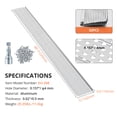 thumbnail image 2 of QinaQin Gutter Guard, Aluminum Leaf Filter, 0.157-Inch Aperture, 0.02-Inch Thickness, Durable, Easy To Diy Install, Suitable for All Roof Types Or Gutter Types, 2 of 8