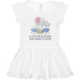 thumbnail image 3 of Inktastic A Little Bit of Heaven Sent Down to Earth Cute Elephants Girls Toddler Dress, 3 of 5