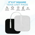 thumbnail image 6 of LotFancy TENS Unit Electrode Pads, 20Pcs TENS Pads Replacement for EMS Massage, Pain Relief, 2x2 in, 6 of 8