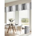 thumbnail image 6 of 2 Panels Gray White Ombre Valance for Windows, Abstract Art Modern Grey Gradient Light Filtering Kitchen Curtains, Rod Pocket Window Treatment Curtain Valances for Living Room Bedroom, 42"x12", 6 of 9