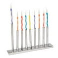 thumbnail image 1 of Giftmark M-660 Support de Bougies en Acier Inoxydable Menorah avec Tube Moderne, 1 of 1