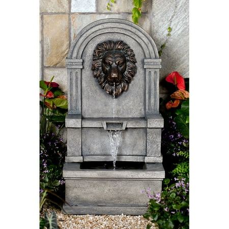 Jeco Clic Lion Face Stone Wall Indoor Outdoor Water Fountain Jeco Clic Lion Face Stone Wall Indoor Outdoor Water Fountain