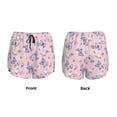 thumbnail image 5 of Picia Butterfly Pattern Women's 2 in 1 Athletic Running Shorts High Waisted Workout Casual Gym Sweat Shorts with Comfy Liner Zipper Pockets-Large, 5 of 9