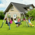 thumbnail image 6 of XDP Recreation Blue Ridge Play Outdoor Swing Set w/Glider, 2 Swings & Slide, 6 of 9