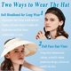 thumbnail image 3 of Sombrero para el sol para mujer, sombrero negro para el sol con protección UV, visera para el sol, sombrero de playa de ala ancha, sombrero con protección solar UPF 50+, adecuado para el ocio al aire libre, viajes en la playa, correr. JM MX-0135189FYD, 3 of 5