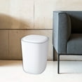 thumbnail image 4 of Silent Opening & Closing Lid Trash Can | 7.9L Small Space Waste Bin for Bathroom, Bedroom, Office & Dorm | White, Blue or Pink Plastic Design, 4 of 6