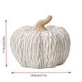 thumbnail image 2 of Elainilye Ceramic Pumpkin Set, Cream Embossed Distressed Texture, Table Centerpiece, Fall Thanksgiving Decor, Home Decoration, 2 of 6