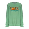 thumbnail image 4 of Lilgiuy Halloween Sweatshirt for Women 2023 Fall Long Sleeve Thanksgiving Print Sweatshirt Cute Pumpkin Graphic T Shirts Crewneck Pullover Tops Outwear, 4 of 5