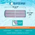 thumbnail image 4 of Hurricane HF5374-01P Platinum Purple Pool and Spa Filter Cartridge Replacement, 4 of 8